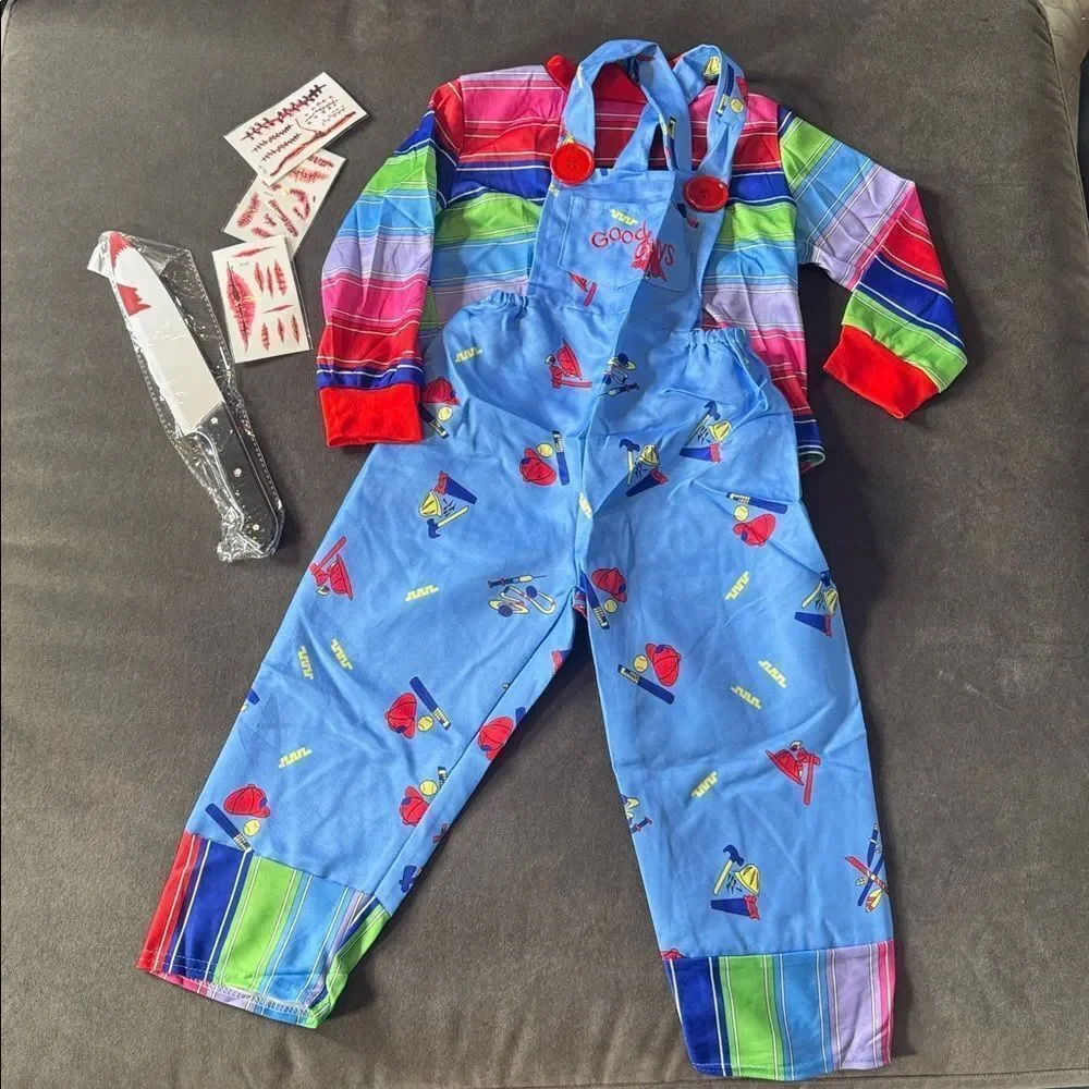 Kids Unisex Chucky Child’s Play Halloween Costume Size S 3/4 years NEW